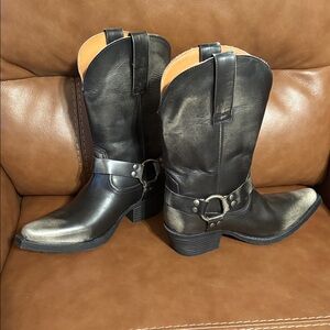 Dingo Black Leather Boots